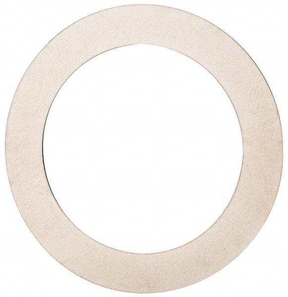 Made in USA - 0.008" Thick, 1-1/4" Inside x 1-3/4" OD, Round Shim - Uncoated 302/304 Stainless Steel - Apex Tool & Supply