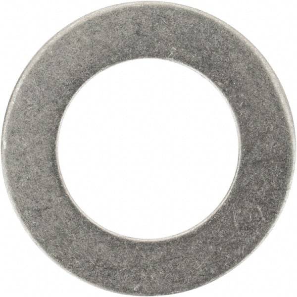 Made in USA - 0.016" Thick, 3/8" Inside x 5/8" OD, Round Shim - 5/16" Screw, Uncoated 316 Stainless Steel - Apex Tool & Supply