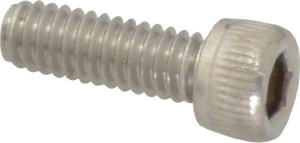 Value Collection - #8-32 UNC Hex Socket Drive, Socket Cap Screw - Grade 18-8 Stainless Steel, 1/2" Length Under Head - Apex Tool & Supply