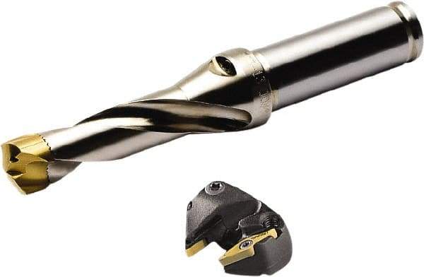 Seco - Series Crownloc, 13mm ID, 28mm Overall Diam, 19mm OAL Drilling Chamfer Ring - VCGX Insert, 45° Chamfer, 2 Inserts - Apex Tool & Supply