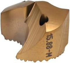 Seco - Series SD100, 15.88mm Diam 140° Replaceable Drill Tip - Carbide, TiAlN Finish, Through Coolant - Apex Tool & Supply