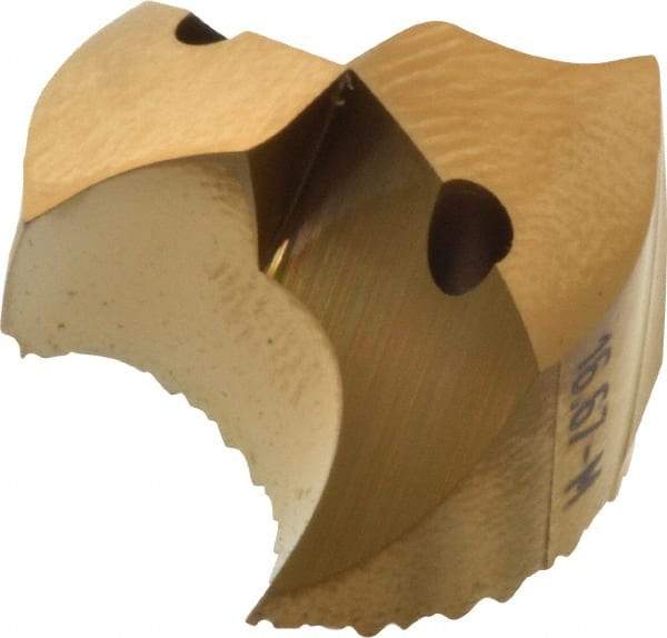 Seco - Series SD100, 16.67mm Diam 140° Replaceable Drill Tip - Carbide, TiAlN Finish, Through Coolant - Apex Tool & Supply