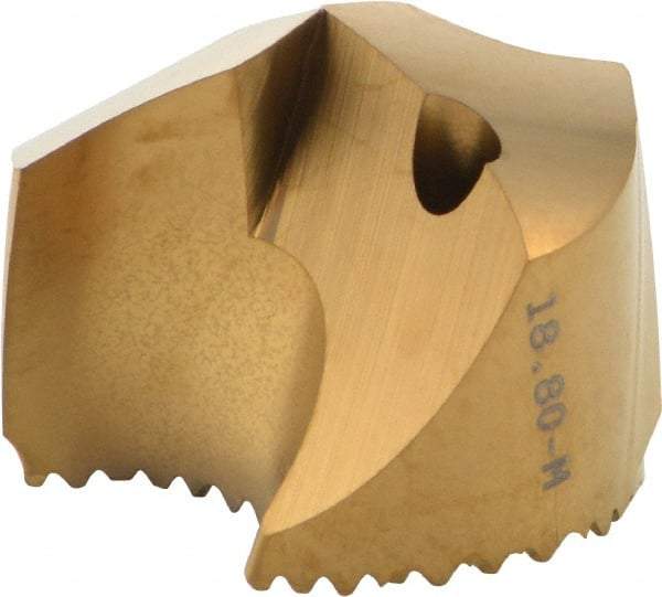 Seco - Series SD100, 18.8mm Diam 140° Replaceable Drill Tip - Carbide, TiAlN Finish, Through Coolant - Apex Tool & Supply