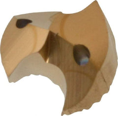 Seco - Series SD100, 12.3mm Diam 140° Replaceable Drill Tip - Carbide, TiAlN Finish, Through Coolant - Apex Tool & Supply