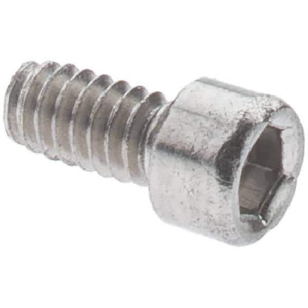 Value Collection - #3-48 UNC Hex Socket Drive, Socket Cap Screw - Grade 18-8 & Austenitic A2 Stainless Steel, Partially Threaded, 7/8" Length Under Head - Apex Tool & Supply