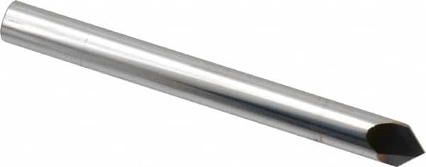 Niagara Cutter - 1/4" Diam 2 Flute Single End Solid Carbide Chamfer Mill - Apex Tool & Supply