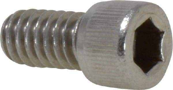 Value Collection - 1/4-20 UNC Hex Socket Drive, Socket Cap Screw - Grade 18-8 Stainless Steel, Fully Threaded, 1/2" Length Under Head - Apex Tool & Supply