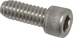 Value Collection - 1/4-20 UNC Hex Socket Drive, Socket Cap Screw - Grade 18-8 Stainless Steel, Fully Threaded, 5/8" Length Under Head - Apex Tool & Supply