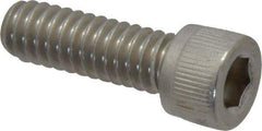 Value Collection - 1/4-20 UNC Hex Socket Drive, Socket Cap Screw - Grade 18-8 Stainless Steel, Fully Threaded, 3/4" Length Under Head - Apex Tool & Supply