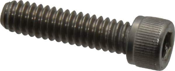 Value Collection - 1/4-20 UNC Hex Socket Drive, Socket Cap Screw - Grade 18-8 Stainless Steel, Fully Threaded, 1" Length Under Head - Apex Tool & Supply