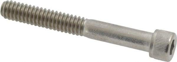 Value Collection - 1/4-20 UNC Hex Socket Drive, Socket Cap Screw - Grade 18-8 Stainless Steel, Partially Threaded, 2" Length Under Head - Apex Tool & Supply