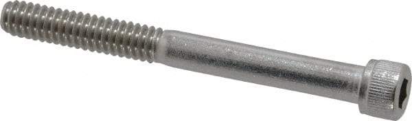 Value Collection - 1/4-20 UNC Hex Socket Drive, Socket Cap Screw - Grade 18-8 Stainless Steel, Partially Threaded, 2-1/2" Length Under Head - Apex Tool & Supply