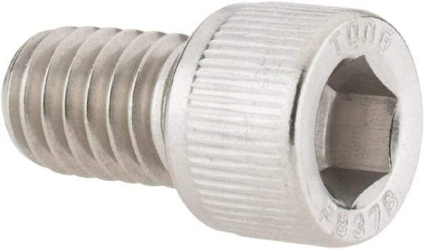 Value Collection - 5/16-18 UNC Hex Socket Drive, Socket Cap Screw - Grade 18-8 Stainless Steel, Fully Threaded, 1/2" Length Under Head - Apex Tool & Supply