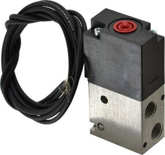 ARO/Ingersoll-Rand - 1/8", 3-Way Body Ported Stacking Solenoid Valve - 120 VAC, 0.2 CV Rate, 2.4" High - Apex Tool & Supply