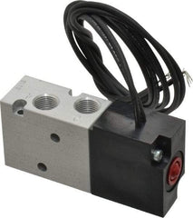 ARO/Ingersoll-Rand - 1/8", 4-Way Body Ported Stacking Solenoid Valve - 24 VDC, 0.2 CV Rate, 2.8" High - Apex Tool & Supply