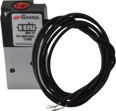 ARO/Ingersoll-Rand - 1/8", 4-Way Body Ported Stacking Solenoid Valve - 12 VDC, 0.2 CV Rate, 2.8" High - Apex Tool & Supply