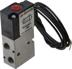 ARO/Ingersoll-Rand - 1/8", 4-Way Body Ported Stacking Solenoid Valve with Speed Control - 24 VDC, 0.2 CV Rate, 2.8" High - Apex Tool & Supply