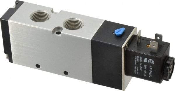 ARO/Ingersoll-Rand - 3/8", 4-Way 2-Position Maxair Stacking Solenoid Valve - 24 VDC, 1.65 CV Rate, 1.81" High - Apex Tool & Supply