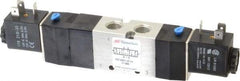 ARO/Ingersoll-Rand - 1/4", 4-Way 3-Position Maxair Stacking Solenoid Valve - 120 VAC, 0.7 CV Rate, 1.81" High - Apex Tool & Supply