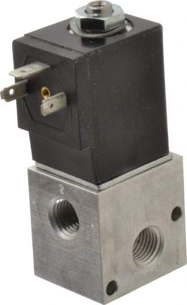 ARO/Ingersoll-Rand - 1/4", CAT Series 3-Way 2-Position Stacking Solenoid Valve - 120 VAC, 0.2 CV Rate, 3-1/2" High - Apex Tool & Supply
