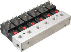 ARO/Ingersoll-Rand - 1/8", CAT Series 3-Way 2-Position Bar Manifold Stacking Solenoid Valve - 120 VAC, 0.2 CV Rate, 3.275" High - Apex Tool & Supply