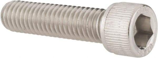 Value Collection - 3/8-16 UNC Hex Socket Drive, Socket Cap Screw - Grade 18-8 Stainless Steel, Fully Threaded, 1-1/2" Length Under Head - Apex Tool & Supply