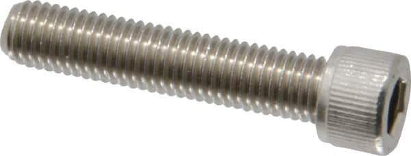 Value Collection - 1/4-28 UNF Hex Socket Drive, Socket Cap Screw - Grade 18-8 Stainless Steel, 1-1/4" Length Under Head - Apex Tool & Supply