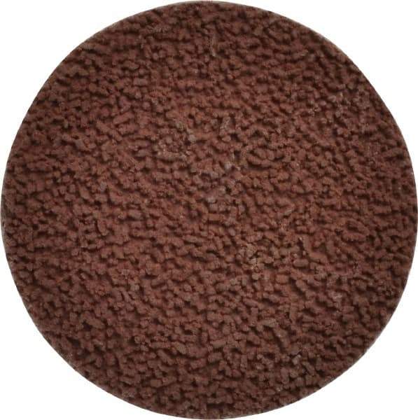 Made in USA - 2" Disc Diam, 320 Grit, Aluminum Oxide Quick Change Disc - Type S Attaching System, Coated, Brown, Extra Fine Grade - Apex Tool & Supply