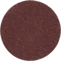 Made in USA - 2" Disc Diam, 400 Grit, Aluminum Oxide Quick Change Disc - Type S Attaching System, Coated, Brown, Super Fine Grade - Apex Tool & Supply