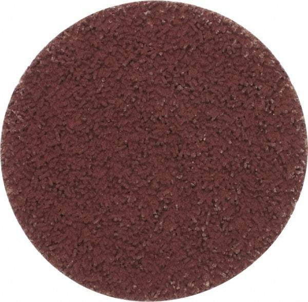 Made in USA - 2" Disc Diam, 600 Grit, Aluminum Oxide Quick Change Disc - Type S Attaching System, Coated, Brown, Super Fine Grade - Apex Tool & Supply