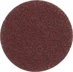 Made in USA - 2" Disc Diam, 600 Grit, Aluminum Oxide Quick Change Disc - Type S Attaching System, Coated, Brown, Super Fine Grade - Apex Tool & Supply