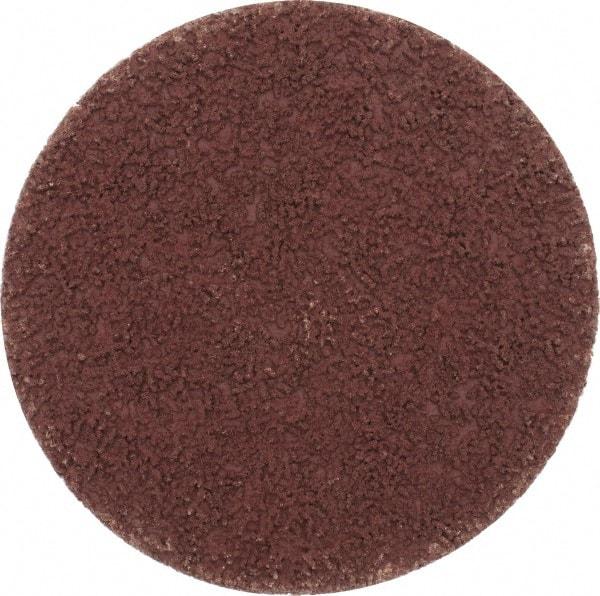 Made in USA - 3" Disc Diam, 120 Grit, Aluminum Oxide Quick Change Disc - Type S Attaching System, Coated, Brown, Fine Grade - Apex Tool & Supply