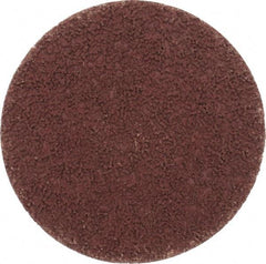 Made in USA - 3" Disc Diam, 120 Grit, Aluminum Oxide Quick Change Disc - Type S Attaching System, Coated, Brown, Fine Grade - Apex Tool & Supply