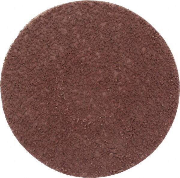 Made in USA - 3" Disc Diam, 180 Grit, Aluminum Oxide Quick Change Disc - Type S Attaching System, Coated, Brown, Very Fine Grade - Apex Tool & Supply