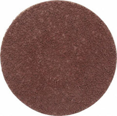 Made in USA - 3" Disc Diam, 180 Grit, Aluminum Oxide Quick Change Disc - Type S Attaching System, Coated, Brown, Very Fine Grade - Apex Tool & Supply