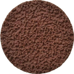 Made in USA - 1-1/2" Disc Diam, 120 Grit, Aluminum Oxide Quick Change Disc - Type R Attaching System, Coated, Brown, Fine Grade - Apex Tool & Supply