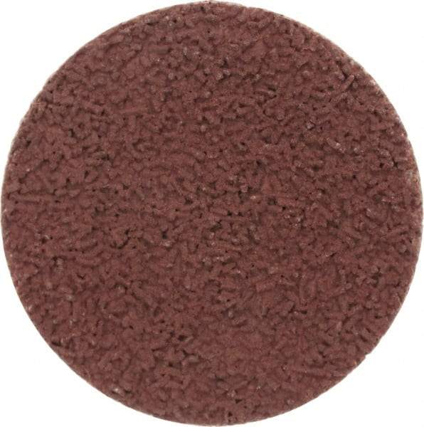 Made in USA - 1-1/2" Disc Diam, 400 Grit, Aluminum Oxide Quick Change Disc - Type R Attaching System, Coated, Brown, Super Fine Grade - Apex Tool & Supply