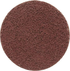 Made in USA - 1-1/2" Disc Diam, 400 Grit, Aluminum Oxide Quick Change Disc - Type R Attaching System, Coated, Brown, Super Fine Grade - Apex Tool & Supply