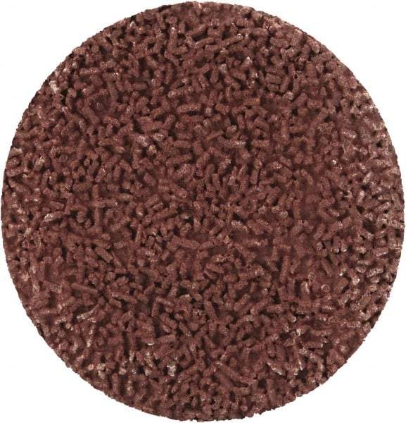Made in USA - 1-1/2" Disc Diam, 600 Grit, Aluminum Oxide Quick Change Disc - Type R Attaching System, Coated, Brown, Super Fine Grade - Apex Tool & Supply