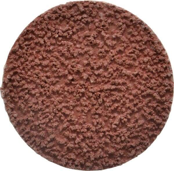 Made in USA - 2" Disc Diam, 80 Grit, Aluminum Oxide Quick Change Disc - Type R Attaching System, Coated, Brown, Medium Grade - Apex Tool & Supply
