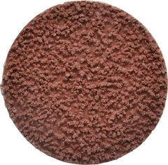 Made in USA - 2" Disc Diam, 80 Grit, Aluminum Oxide Quick Change Disc - Type R Attaching System, Coated, Brown, Medium Grade - Apex Tool & Supply