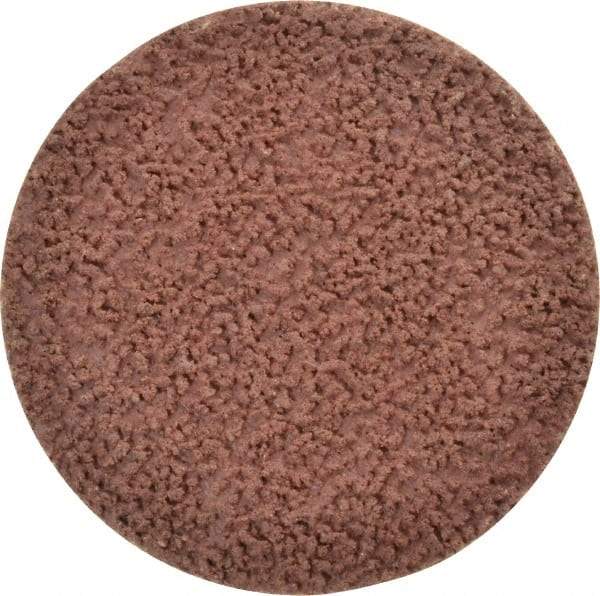 Made in USA - 2" Disc Diam, 120 Grit, Aluminum Oxide Quick Change Disc - Type R Attaching System, Coated, Brown, Fine Grade - Apex Tool & Supply