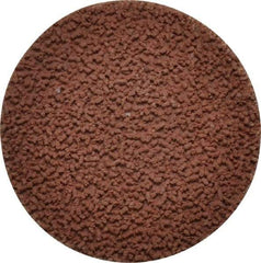 Made in USA - 2" Disc Diam, 240 Grit, Aluminum Oxide Quick Change Disc - Type R Attaching System, Coated, Brown, Very Fine Grade - Apex Tool & Supply