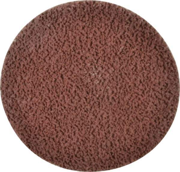 Made in USA - 3" Disc Diam, 120 Grit, Aluminum Oxide Quick Change Disc - Type R Attaching System, Coated, Brown, Fine Grade - Apex Tool & Supply