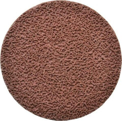 Made in USA - 3" Disc Diam, 180 Grit, Aluminum Oxide Quick Change Disc - Type R Attaching System, Coated, Brown, Very Fine Grade - Apex Tool & Supply