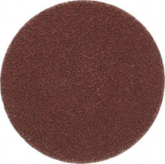 Made in USA - 3" Disc Diam, 320 Grit, Aluminum Oxide Quick Change Disc - Type R Attaching System, Coated, Brown, Extra Fine Grade - Apex Tool & Supply