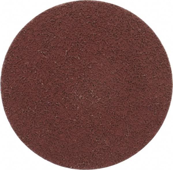 Made in USA - 3" Disc Diam, 400 Grit, Aluminum Oxide Quick Change Disc - Type R Attaching System, Coated, Brown, Super Fine Grade - Apex Tool & Supply