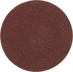 Made in USA - 3" Disc Diam, 400 Grit, Aluminum Oxide Quick Change Disc - Type R Attaching System, Coated, Brown, Super Fine Grade - Apex Tool & Supply