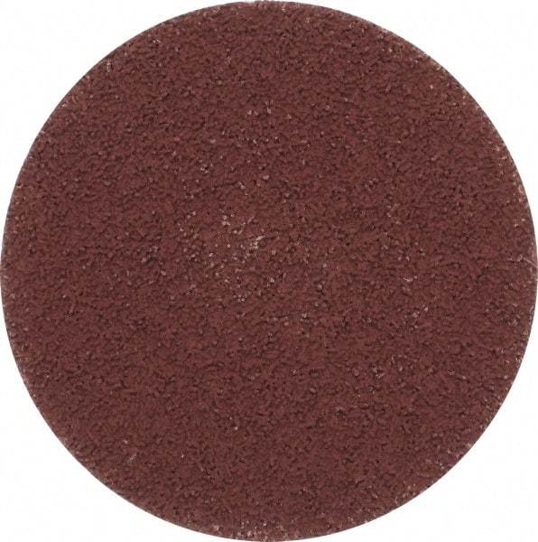 Made in USA - 3" Disc Diam, 600 Grit, Aluminum Oxide Quick Change Disc - Type R Attaching System, Coated, Brown, Super Fine Grade - Apex Tool & Supply