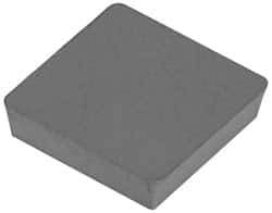 Hertel - SNU422 Grade HT10 Carbide Turning Insert - Uncoated, 90° Square, 1/2" Inscr Circle, 1/8" Thick, 1/32" Corner Radius - Apex Tool & Supply